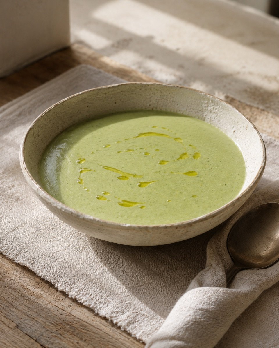 Chilled Cucumber-Avocado Cream Soup