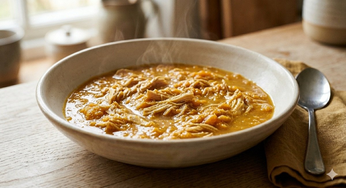 Slow-Cooked Chicken + Sweet Potato Pottage